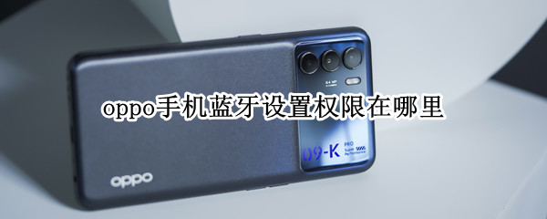 oppo手机蓝牙设置权限在哪里