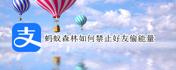 蚂蚁森林如何禁止好友偷能量