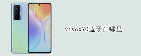 vivox70蓝牙在哪里