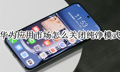 华为应用关闭方式 华为应用市场怎么关闭纯净模式