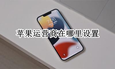 苹果运营商在哪里设置 苹果的运营商设置在哪