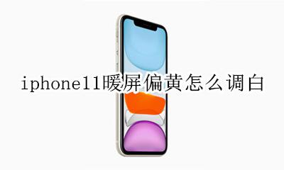 苹果11屏幕发黄怎么调白 iphone11暖屏偏黄怎么调白