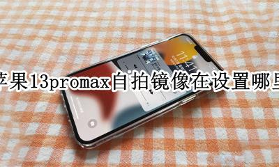 苹果13promax原相机滤镜在哪 苹果13promax自拍镜像在设置哪里