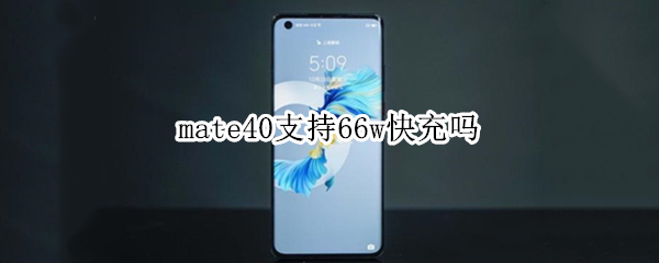 mate40支持66w快充吗