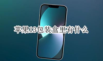 苹果13手机盒图片 苹果13包装盒里有什么