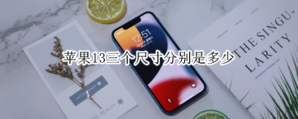苹果13三个尺寸分别是多少