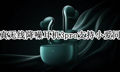小米真无线降噪耳机3pro支持小爱同学吗 有语音助手吗