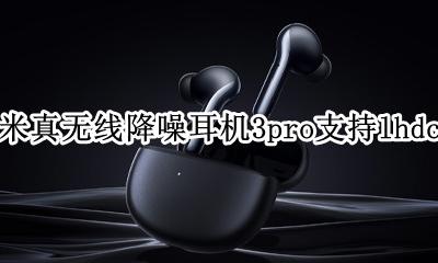 小米真无线降噪耳机3pro支持lhdc吗 是lhdc蓝牙编码吗