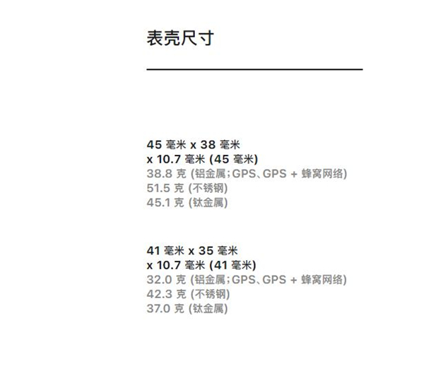 apple watch7重量