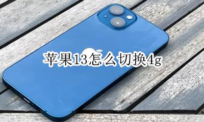 苹果13怎么切换4g 苹果13怎么切换数据网络