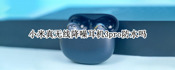 小米真无线降噪耳机3pro防水吗