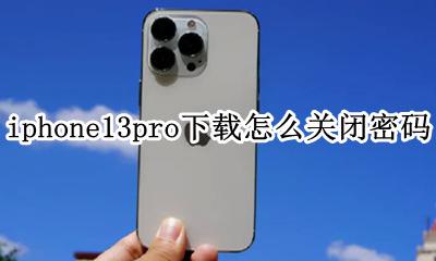 iphone13pro忘记密码 iphone13pro下载怎么关闭密码