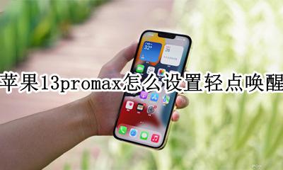 苹果13promax怎么设置轻点唤醒 iphone13promax抬起唤醒