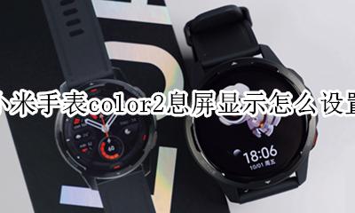 小米手表color有息屏显示吗 小米手表color2息屏显示怎么设置