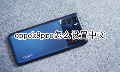 oppok9怎么设置中文 oppok9pro怎么设置中文