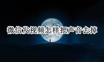 微信发视频怎样把声音去掉 微信发视频怎么把声音去掉