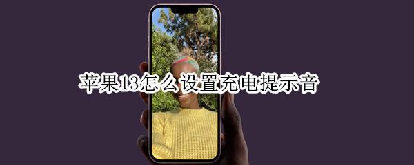 苹果13怎么设置充电提示音