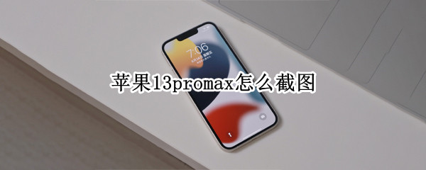 苹果13promax怎么截图