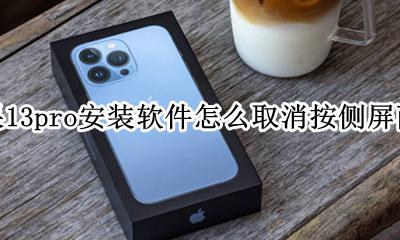 苹果13怎么取消侧边按钮下载 苹果13pro安装软件怎么取消按侧屏两下