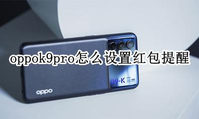 oppor9微信红包提醒在哪 oppok9pro怎么设置红包提醒