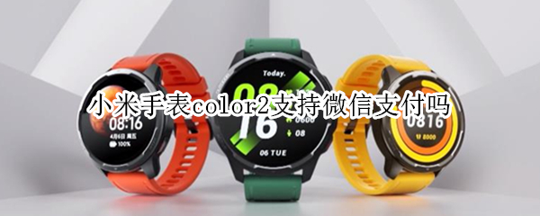 小米手表color2支持微信支付吗