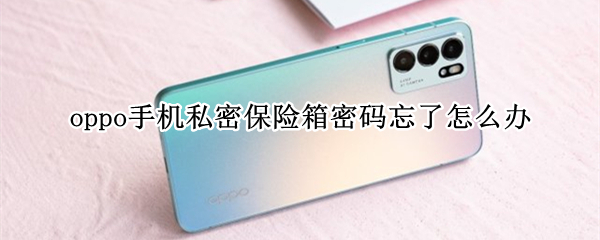 oppo手机私密保险箱密码忘了怎么办