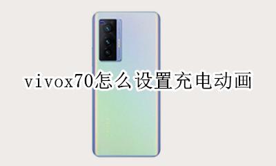 vivo手机怎么设置充电动画 vivox70怎么设置充电动画