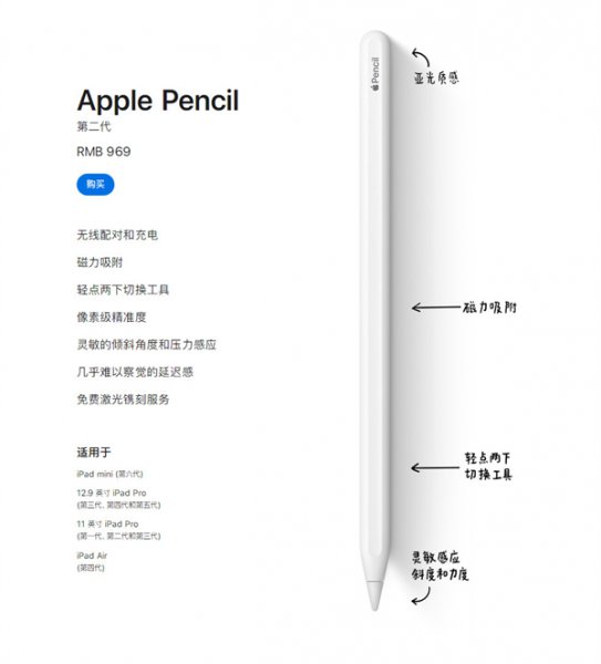 ipadpencil一代二代区别