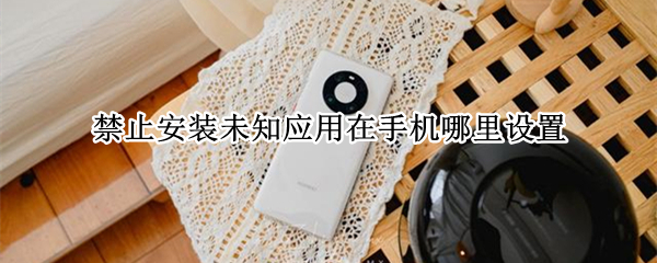 禁止安装未知应用在手机哪里设置