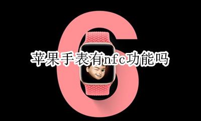 苹果手表支持nfc 苹果手表有nfc功能吗