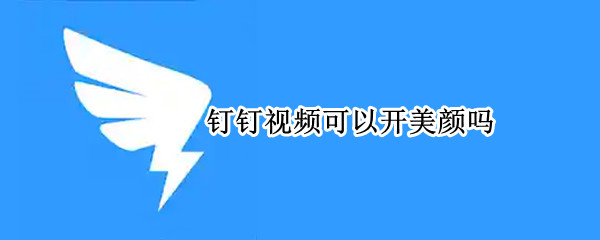 钉钉视频可以开美颜吗