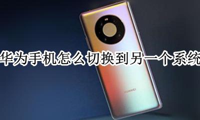 华为手机怎么切换到另一个系统 华为手机两个系统怎么切换到另一个系统