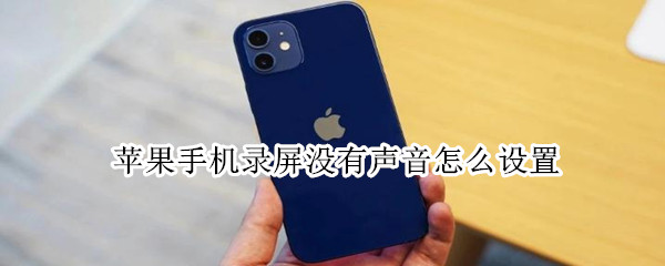 苹果手机录屏没有声音怎么设置