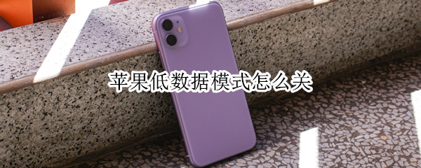 苹果低数据模式怎么关