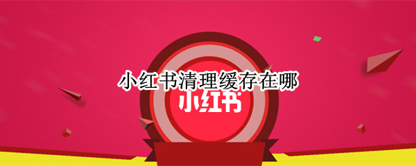 小红书清理缓存在哪