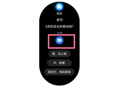 华为watch3pro怎么回复短信