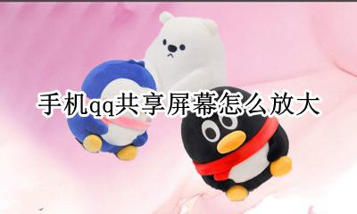 手机qq共享屏幕怎么放大 手机qq分享屏幕怎么放大屏幕