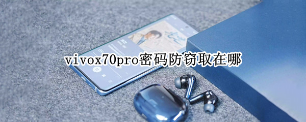 vivox70pro密码防窃取在哪