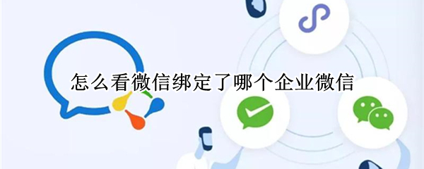 怎么看微信绑定了哪个企业微信