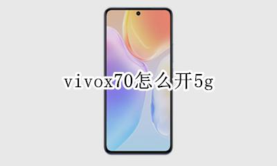vivox70怎么开5g vivox70怎么开启70g