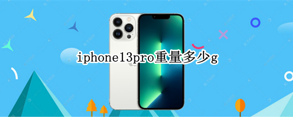 iphone13pro重量多少g