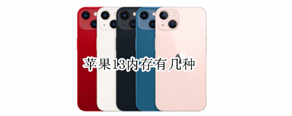 苹果13内存有几种