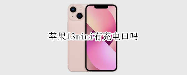 苹果13mini有充电口吗