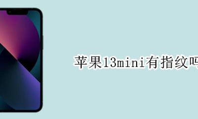 苹果13会有指纹解锁吗 苹果13mini有指纹吗