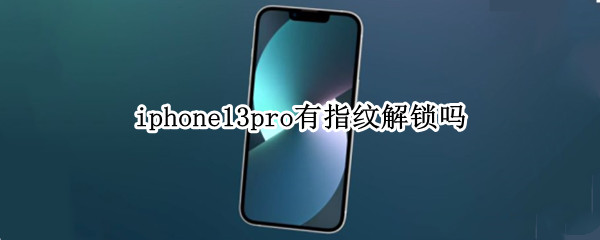 iphone13pro有指纹解锁吗