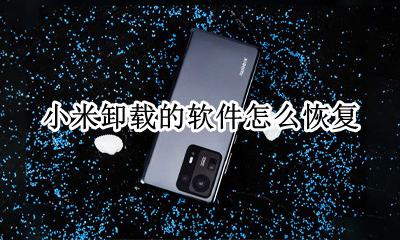 小米卸载的软件怎么恢复 小米手机软件卸载了从哪里恢复
