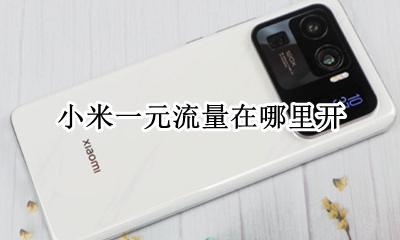 小米一元流量在哪里开 小米手机一元流量怎么开