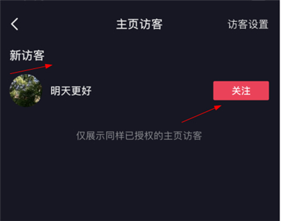 抖音可以看到陌生人访客记录吗