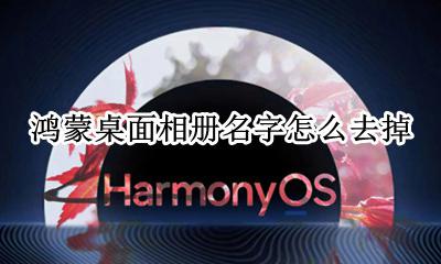 鸿蒙桌面相册名字怎么去掉 图片怎么去掉相册名