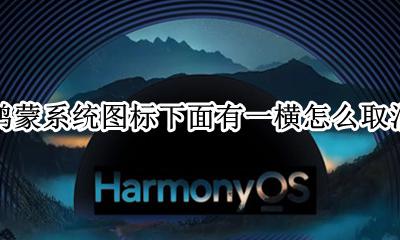 鸿蒙系统图标下面有一横怎么取消 怎么关闭图标下划线